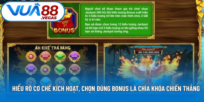 Hiểu rõ cơ chế kích hoạt, chọn đúng bonus là chìa khóa chiến thắng